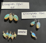Turquoise, opal and or pearl connector Charm