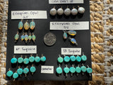 Turquoise, opal and or pearl connector Charm