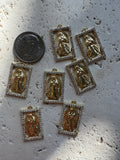 Guadalupe Dainty Gold Charm, Virgin Mary Charm,Guadalupe Gold Charm,Tiny Religious Charm