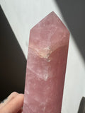 Tall pinky Rose Quartz - 9.5” tall