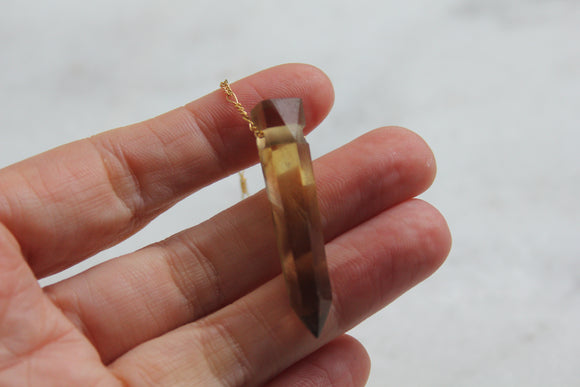 The perfect Citrine Necklace- juicy citrine