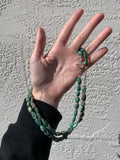 Turquoise (green) Nugget Necklace