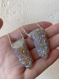 Rainbow Spirit Quartz drilled Necklace