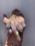 Rainbow Spirit Quartz drilled Necklace