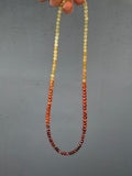 Garnet Gradient Beaded Necklace