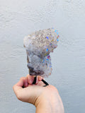 Psychedelic Aura Amethyst cluster