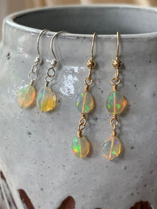 Single or Double drop Opal Earrings