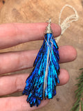 Aura Kyanite Necklace - Sterling Silver