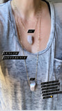 Rainbow Spirit Quartz drilled Necklace