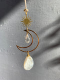 Simple moon Suncatcher - mother of pearl