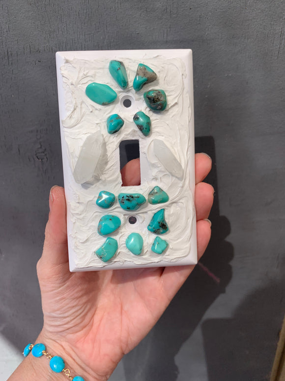 Turquoise Light switch cover - midsize