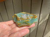 76g Peruvian Blue Opal rough - Andean Blue Opal - Andean Opal - gem silica opal - water opal raw- natural blue opal- jar included