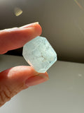 Aquamarine faceted gem - March Birthstone