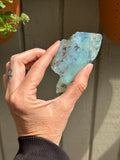 47g Peruvian Blue Opal rough - Andean Blue Opal - Andean Opal - gem silica opal - water opal raw- natural blue opal- jar included