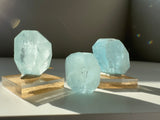 Aquamarine faceted gem - March Birthstone