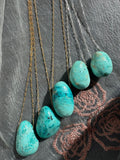 Peruvian Turquoise - chrysocolla Pendant