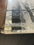 Clear Quartz with black tourmaline Tower - Polished