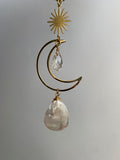 Simple moon Suncatcher - mother of pearl