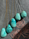 Peruvian Turquoise - chrysocolla Pendant