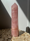 Tall pinky Rose Quartz - 9.5” tall