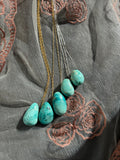 Peruvian Turquoise - chrysocolla Pendant