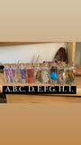 Glass curio jars for your altar- dried flower or butterfly wing