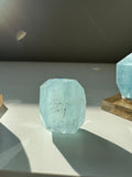 Aquamarine faceted gem - March Birthstone