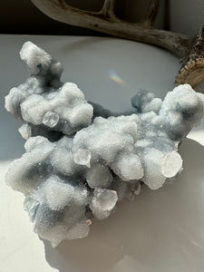 Druzy blue fluorite - sugar fluorite from Inner Mongolia