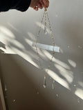 Selenite Suncatcher - Diamond chain