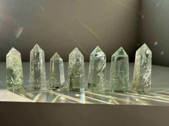 Green Quartz point (heated)