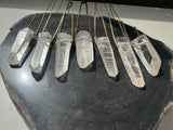 Lemurian Quartz necklace - Master Healer clear Quartz Pendant