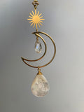 Simple moon Suncatcher - mother of pearl