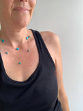 Floating turquoise necklace - 3 bead