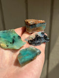 73g Peruvian Blue Opal rough - Andean Blue Opal - Andean Opal - gem silica opal - water opal raw- natural blue opal- jar included