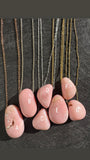 Peruvian pink opal necklace