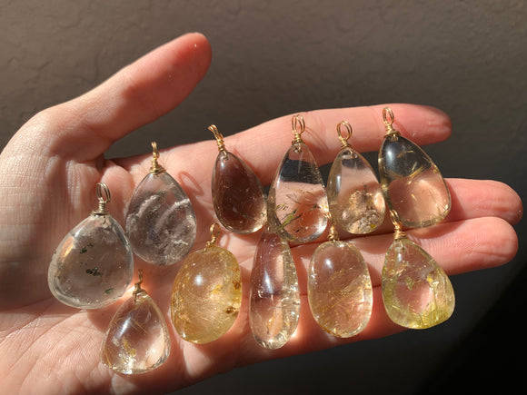 Golden Rutile Pendant- pendant only