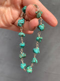 Turquoise Nugget beaded bracelet (sterling silver)