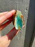 46g Peruvian Blue Opal rough - Andean Blue Opal - Andean Opal - gem silica opal - water opal raw- natural blue opal- jar included