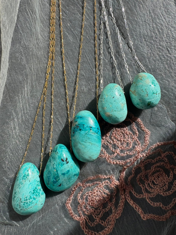 Peruvian Turquoise - chrysocolla Pendant