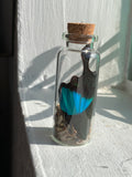 Glass curio jars for your altar- dried flower or butterfly wing