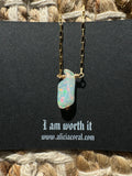 Opal branch necklace