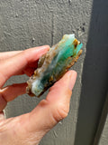 46g Peruvian Blue Opal rough - Andean Blue Opal - Andean Opal - gem silica opal - water opal raw- natural blue opal- jar included