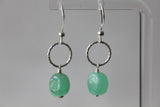 Chrysoprase or Pink Opal Drop