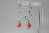 Chrysoprase or Pink Opal Drop