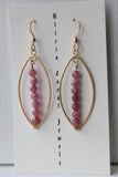 Pink Tourmaline Earrings