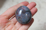 Pastel Ocean Jasper Palm Stone- ‘Periwinkle Jasper’