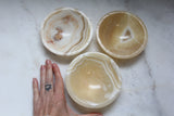 Yellow banded Calcite dish
