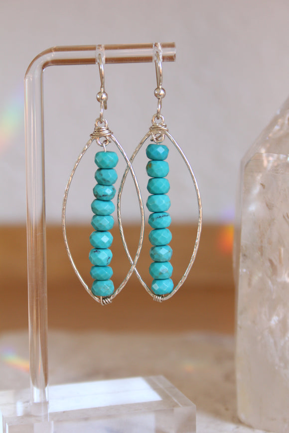 Turquoise and Sterling silver Earrings