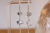Herkimer diamond Sterling silver earrings