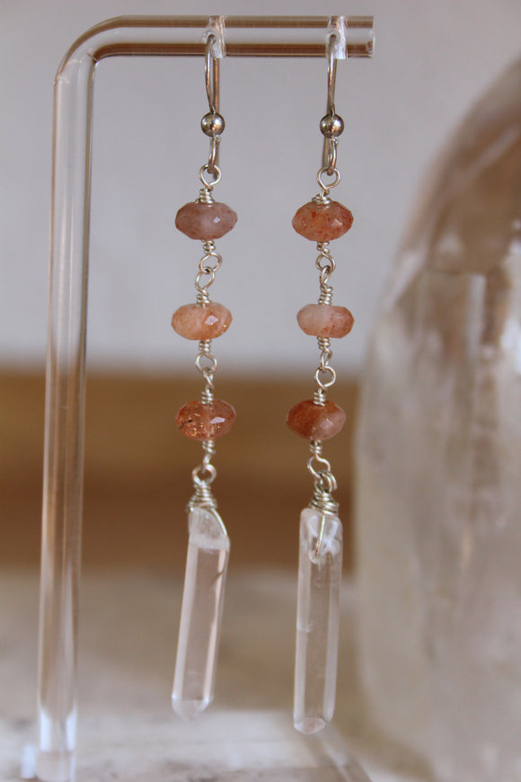 Sunstone Earrings